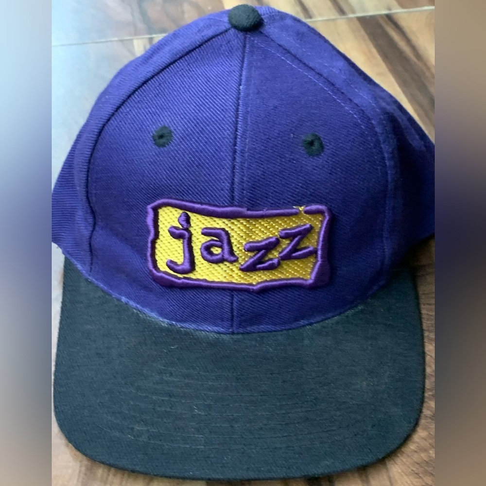 Utah Jazz New Orleans Purple Gold Era Snapback Hat Cap Vintage Licensed Rare